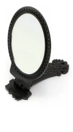 Дзеркальце розкладне косметичний чорне (9,5х8х1,5 см)