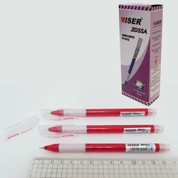 Ручка олійна Wiser "Zossa" 0,7 мм з грипом червона