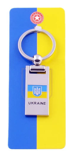 Брелок Герб з Прапором Ukraine №UK-119C