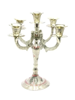 Підсвічник бронзовий на 5 свічок кольоровий (26х25х25 см)(Candle Stand 5C CDC)