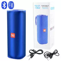 Bluetooth-колонка TG531, speakerphone, радіо, blue