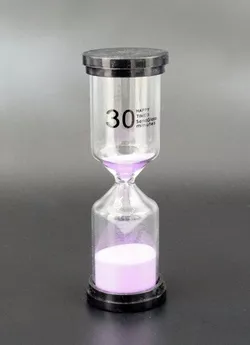 Песочные часы "Круг" стекло + пластик 30 минут Сиреневый песок