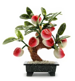 Дерево персик (8 плодів)(20х15х8 см)(A04)