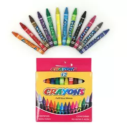 Крейда воскова Crayons, набір 24 кол. 0,9*80мм,без етикетки