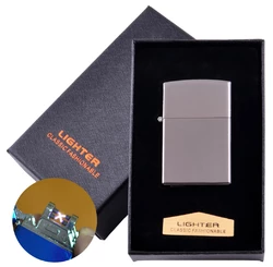 Електроімпульсна запальничка в подарунковій коробці LIGHTER (USB) №HL-136 Black