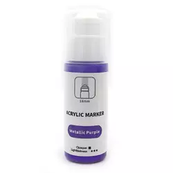 Акриловий маркер ArtRangers, 60мл, металічний фіолетовий Metallic Purple