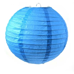 Ліхтар паперовий блакитний (d-20 см)