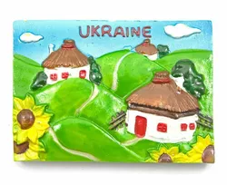 Магніт "Україна" (7х5х1,5 см)(W1002)