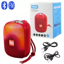 Bluetooth-колонка TG609, speakerphone, радио, red