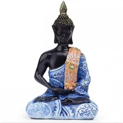 Будда Амітабха полістоун блакитна тога 11*6*15.5см.