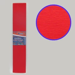 Креп-папір 55%, червоний 50*200см, засн.20г/м2, заг. 31р/м2