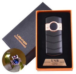 Електроімпульсна запальничка в подарунковій коробці LIGHTER (USB) №HL-123 Black