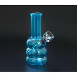 Бонг скляний PGWP-2121 7,5*5*12,5 см. Блакитний
