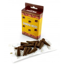 Sandalwood Incense Cones (Сандал) (Tulasi) Конуси