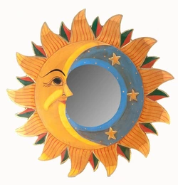 Дзеркало мозаїчне "Місяць і Сонце" (d-40 см)