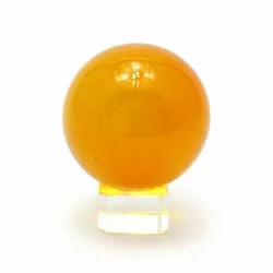 Куля кришталева на підставці помаранчева (5 см)