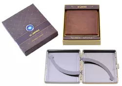 Портсигар в подарунковій упаковці GVIPAI (Шкіра, 20 шт) №XT-4986-1