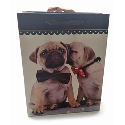 Пакет подарунковий картонний "Кішки і Собаки" (18х23х8 см)
