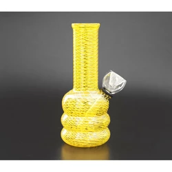 Бонг скляний PGWP-143 Жовтий 7*5,5*13,5см.