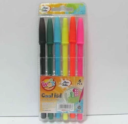 Ручки кулькові набір Beifa - 1мм, 4+2 кольори
