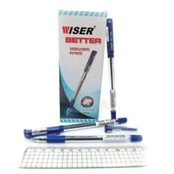 Ручка масляна Wiser "Better" 0,7 мм з грипом синя