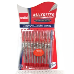 Ручка масляна "CL" Maxriter (красн) + доп.ручка (зелен уп)