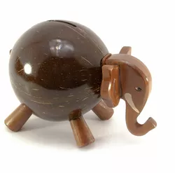 Скарбничка "Слон" кокосова (19х13х10 см)