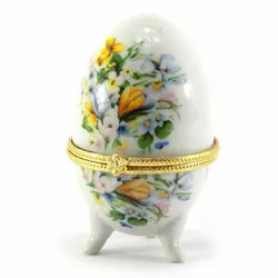 Скринька яйце "Жовті квіти"(10х6х6 см)