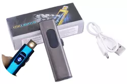 USB запальничка в подарунковій упаковці Lighter (Спіраль розжарювання) №HL-59 Black