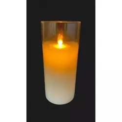 Свічка з Led підсвічуванням з рухомим полум'ям (17,5х7,5х7,5 см)
