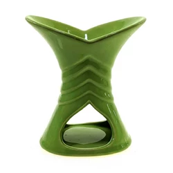 Аромалампа керамічна зелена (12х10х6 см)