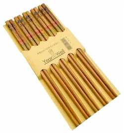 Палички для їжі дерев'яні комплект з п'яти пар №22