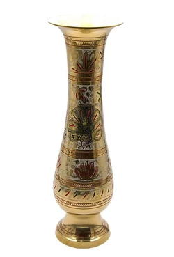 Бронзова Ваза кольорова (29х9х9 см)(Flower vase Glass Clr 12")