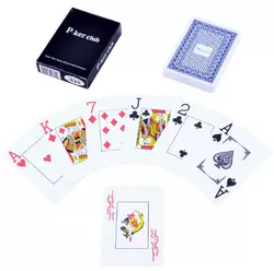Карти гральні пластикові «Poker Club» (Червона Сорочка) №25395-3