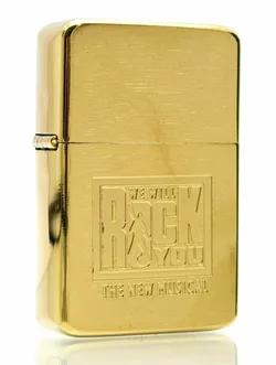 Зажигалка бензиновая, бронзовая, в подарочной упаковке (T01-7524d)