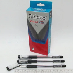 Ручка масляна Goldex Ezi Ball PLUS #893 Індія Black 0,7 мм з грипом