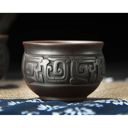 Чашка Jiaolong коричнева 50 мл. 6*6*4,2 см.