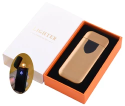 USB запальничка в подарунковій коробці LIGHTER №HL-134 Gold