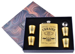 Подарунковий набір з флягою UKRAINE №WKL-1903