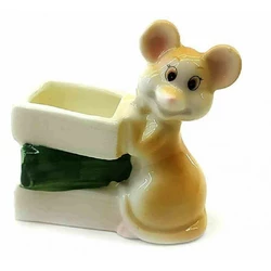 Мишка підставка для зубочисток порцелянова (6х6х3 см)