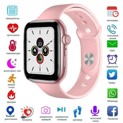 Apl Watch Series 7 W78Pro, 44mm Aluminium, бездротова зарядка, pink