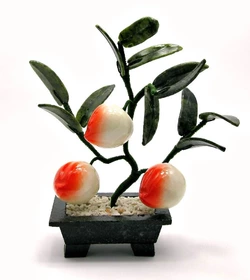 Дерево персик (3 плода)(18х19х7 см)