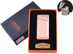 USB запальничка в подарунковій упаковці (Спіраль розжарювання) №HL-25 Gold