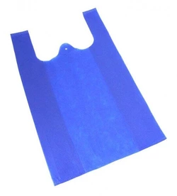 Эко сумка из спанбонда Синяя