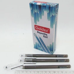 Ручка гелева Goldex AQUATIC GEL #881 Індія Black 0,6 мм