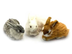 Кролик (натуральне хутро)(13х9х6 см)