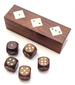 Гра 5 гральних кубиків в коробці Арт.277А