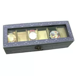 Скринька для годин на 6 шт "Фіолетовий" (31х11х8 см)