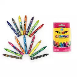 Крейда воскова Crayons, набір 16 кол. з етикеткою