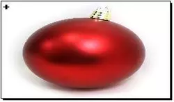 Великий ялинкова куля мат. "RED" 30СМ 1шт/етик